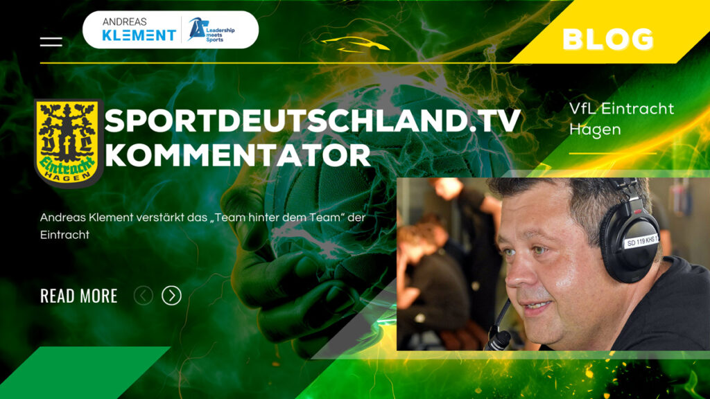 Mit Andreas Klement gewinnt Eintracht Hagen einen erfahrenen Kommentator und Businesspartner. Erfahre mehr über seine Doppelrolle bei der U23 auf Sportdeutschland.tv.