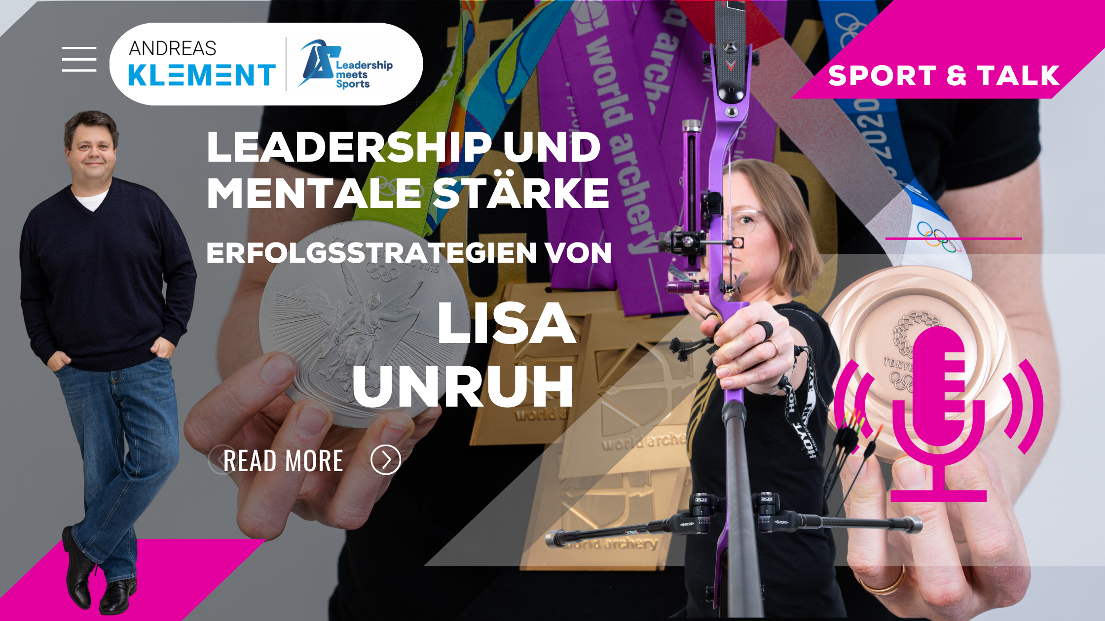 Lisa Unruh beim Bogenschießen – Symbol für Fokus und mentale Stärke in Führung und Sport