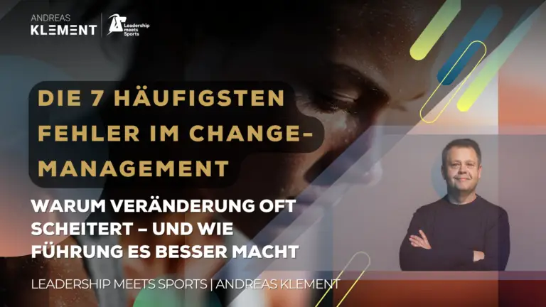 Führungskraft analysiert typische Fehler im Change Management